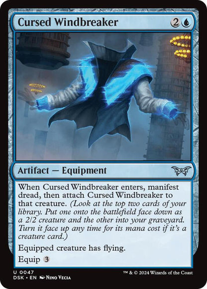 Cursed Windbreaker DSK Artifact Equipment NM