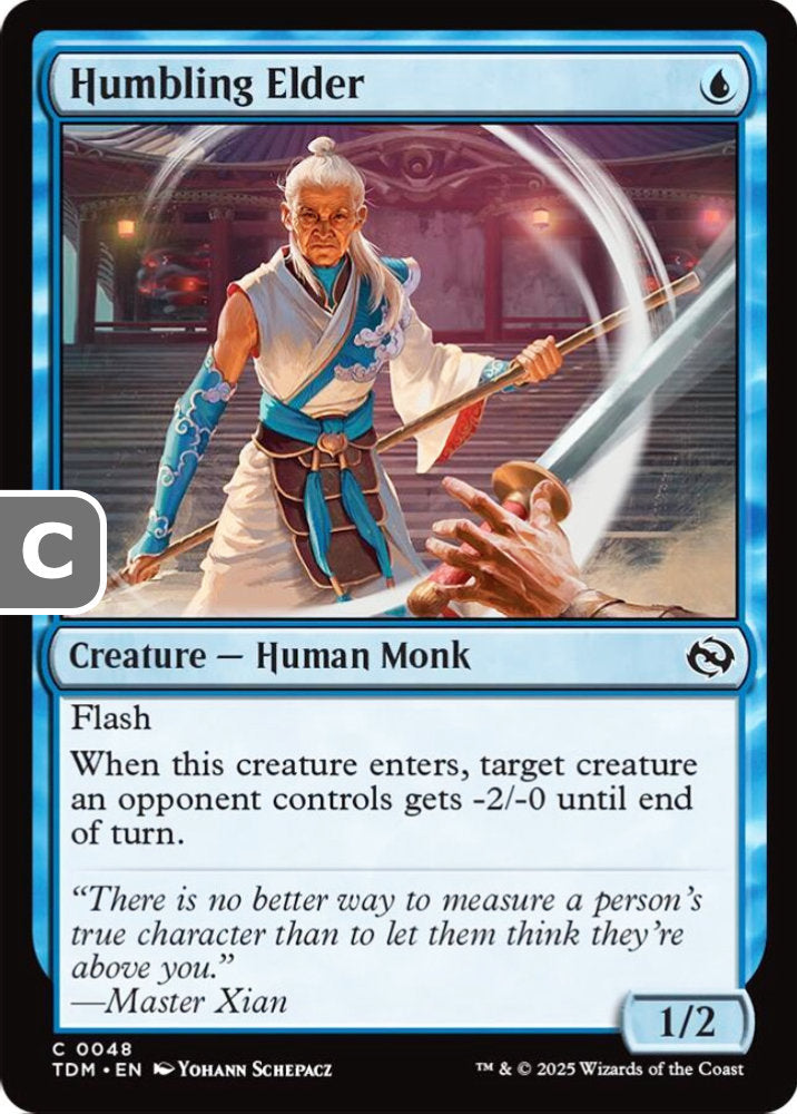 Humbling Elder TDM Creature Human Monk NM