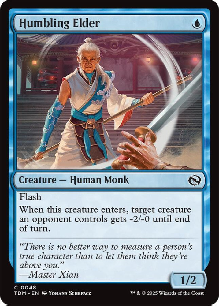 Humbling Elder TDM Creature Human Monk NM