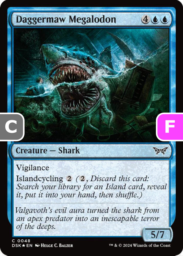 Daggermaw Megalodon DSK Creature Shark *Foil* NM
