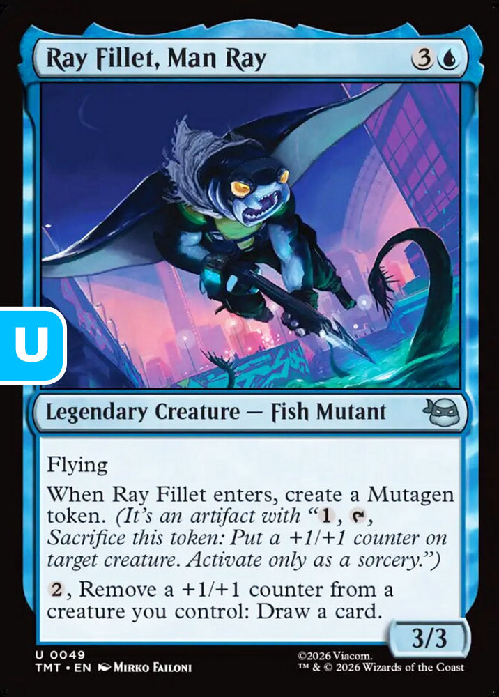 Ray Fillet, Man Ray TMT Legendary Creature Fish Mutant NM
