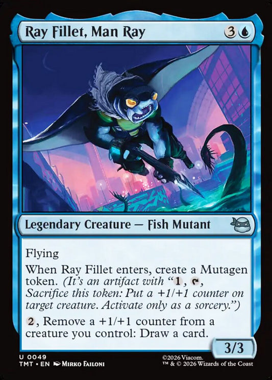 Ray Fillet, Man Ray TMT Legendary Creature Fish Mutant NM