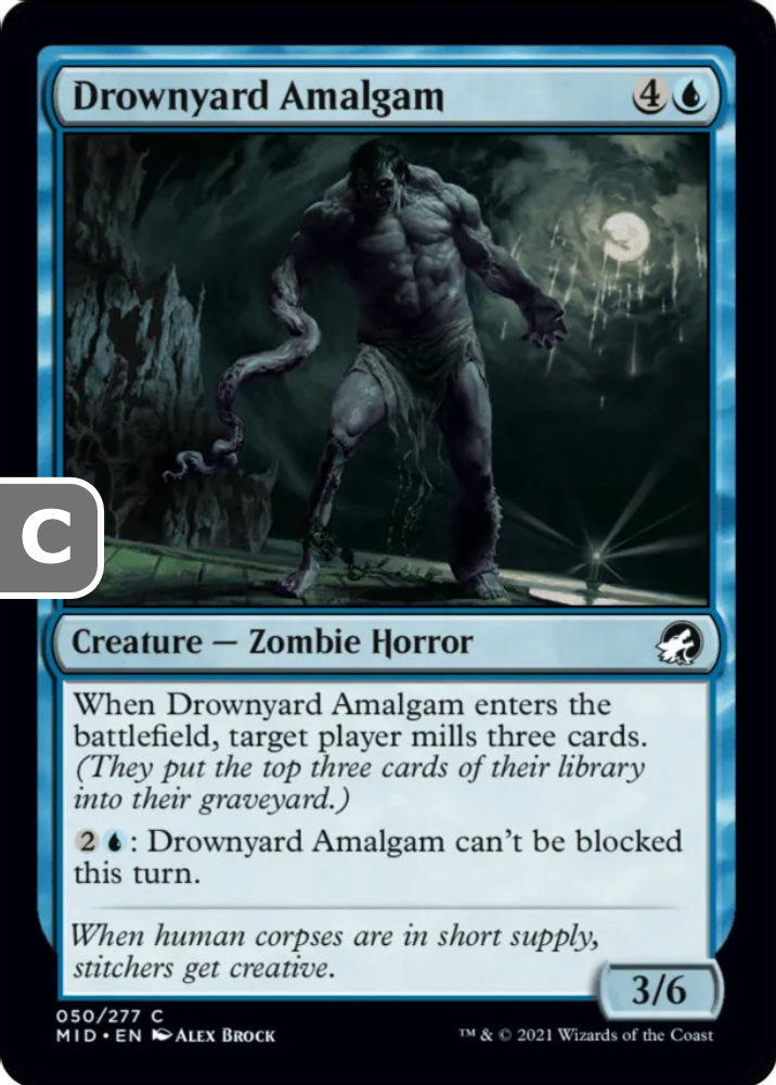 Drownyard Amalgam MID Creature Zombie Horror NM