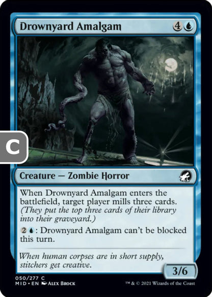 Drownyard Amalgam MID Creature Zombie Horror NM