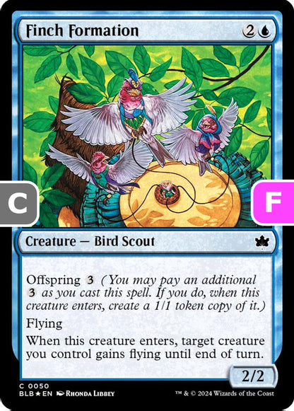 Finch Formation BLB Creature Bird Scout *Foil* NM