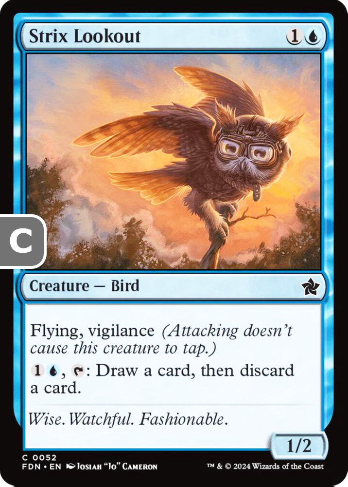 Strix Lookout FDN Creature Bird NM