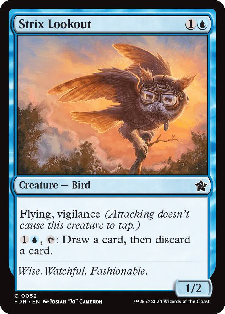 Strix Lookout FDN Creature Bird NM