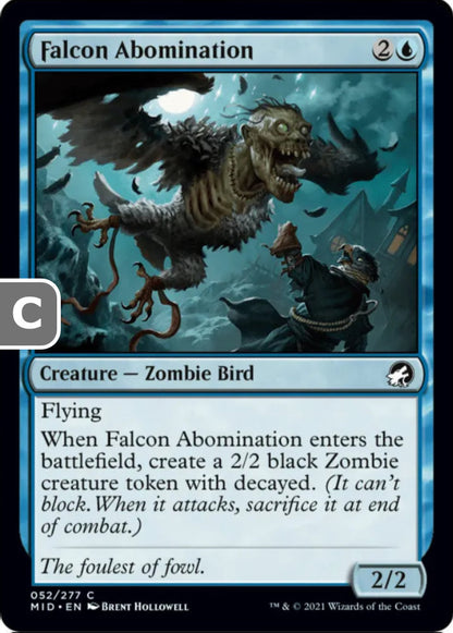 Falcon Abomination MID Creature Zombie Bird NM