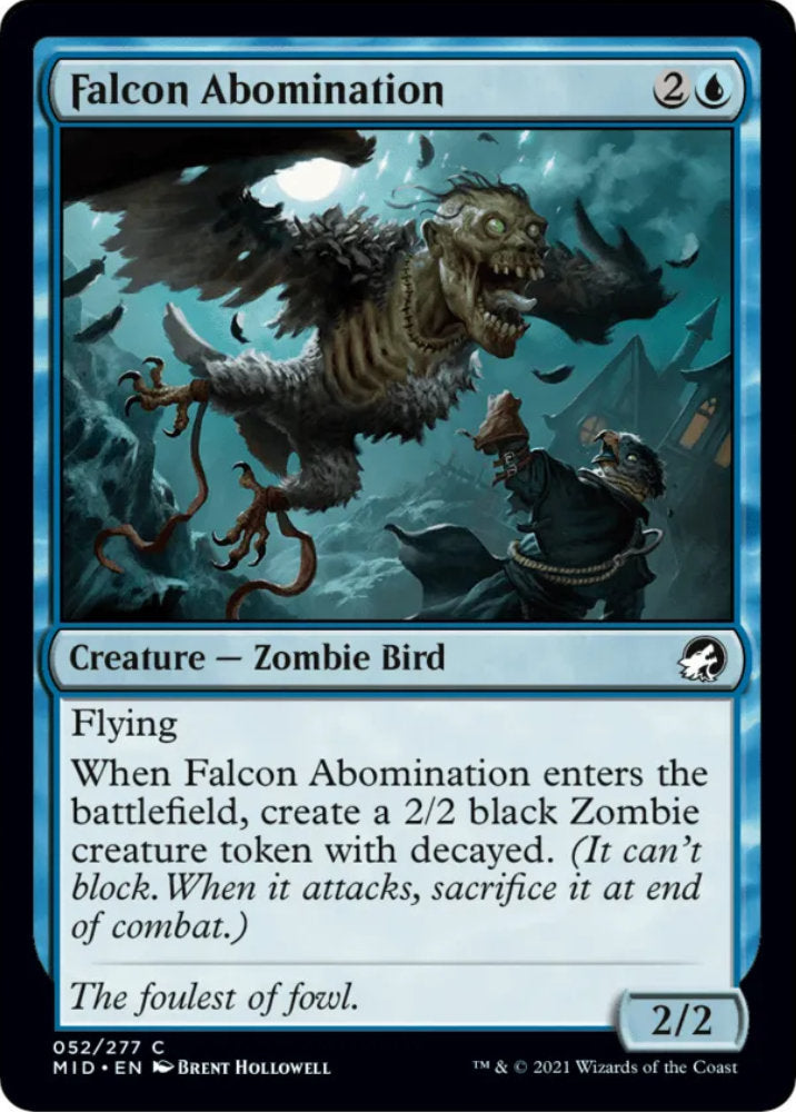 Falcon Abomination MID Creature Zombie Bird NM