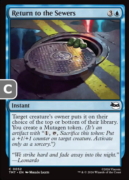 Return to the Sewers TMT Instant  NM