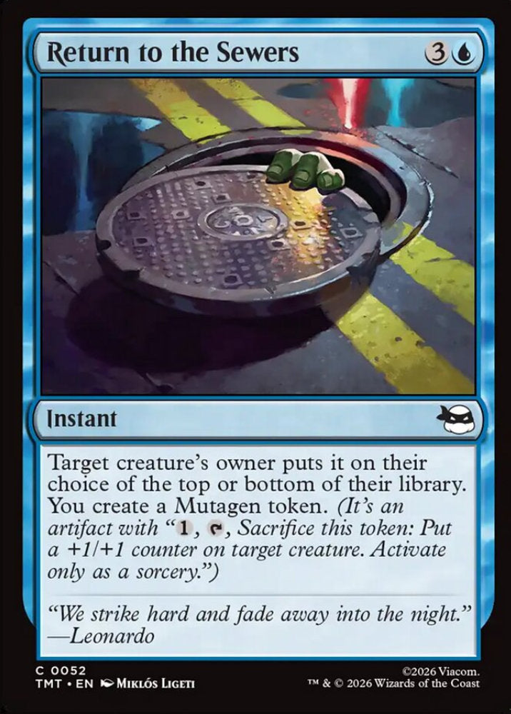 Return to the Sewers TMT Instant  NM