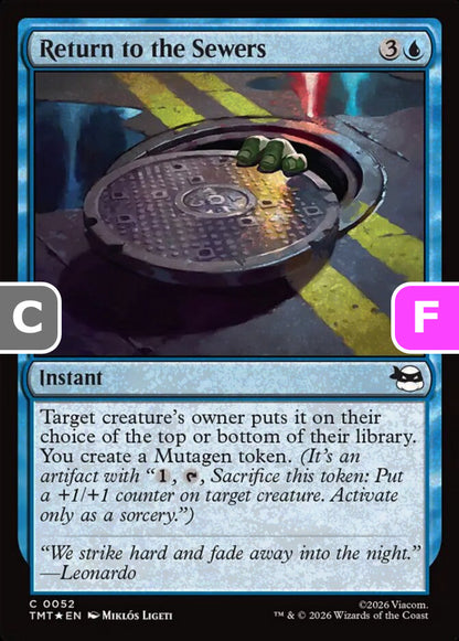 Return to the Sewers TMT Instant  *Foil* NM