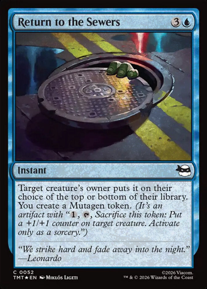 Return to the Sewers TMT Instant  *Foil* NM