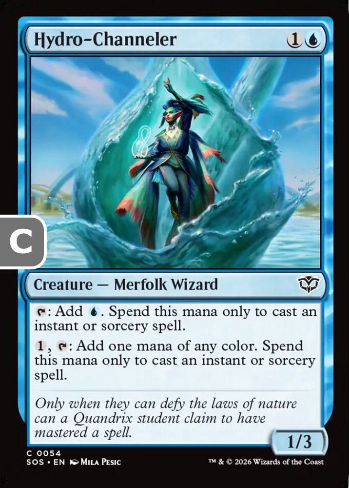 Hydro-Channeler SOS Creature Merfolk Wizard NM