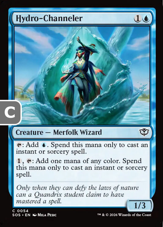 Hydro-Channeler SOS Creature Merfolk Wizard NM