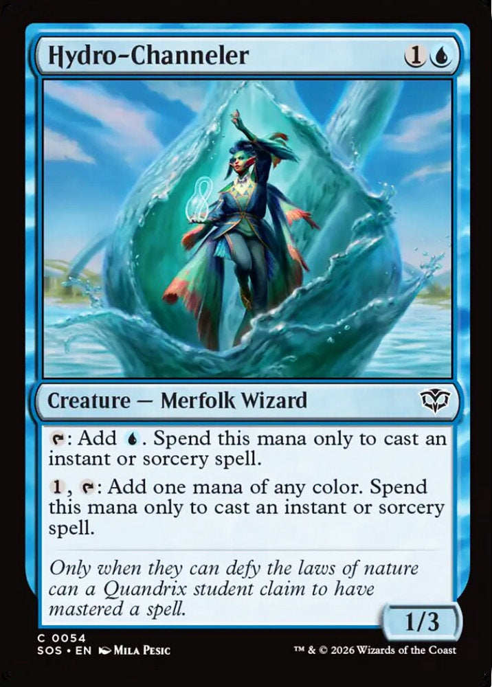 Hydro-Channeler SOS Creature Merfolk Wizard NM