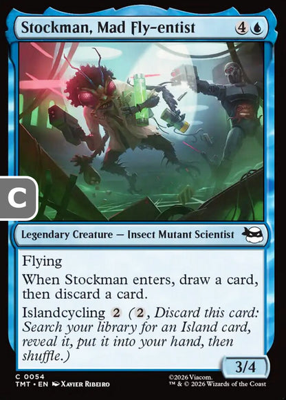 Stockman, Mad Fly-entist TMT Legendary Creature Insect Mutant Scientist NM