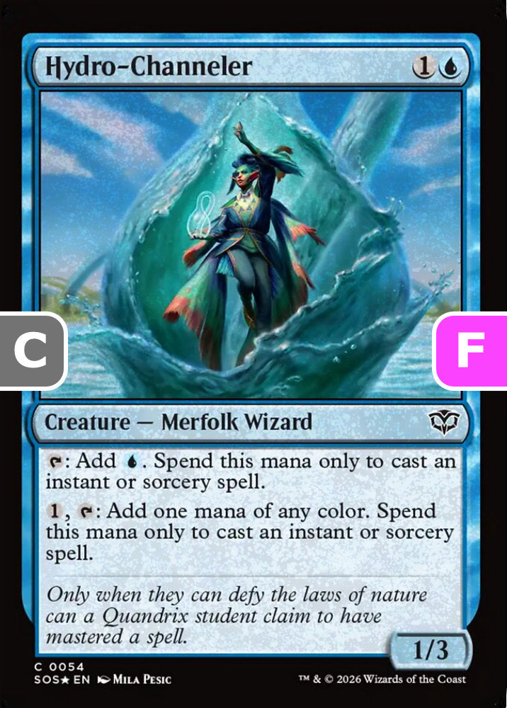 Hydro-Channeler SOS Creature Merfolk Wizard *Foil* NM