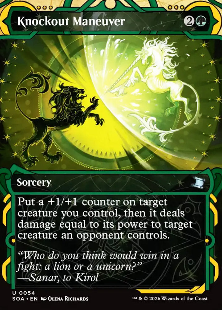 Knockout Maneuver SOA Sorcery  NM