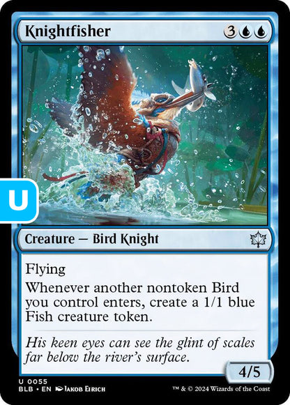 Knightfisher BLB Creature Bird Knight NM