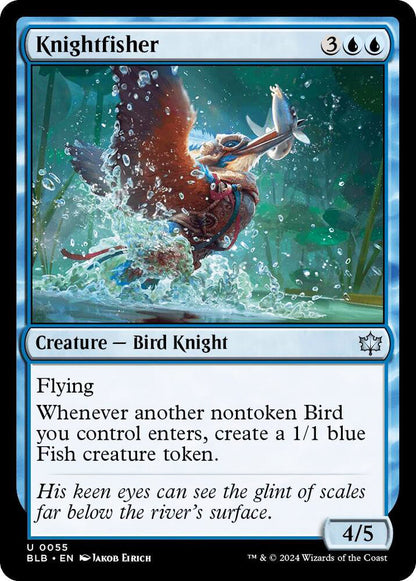 Knightfisher BLB Creature Bird Knight NM