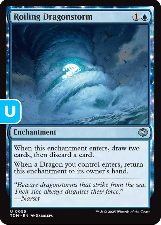Roiling Dragonstorm TDM Enchantment  NM
