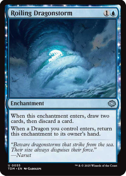 Roiling Dragonstorm TDM Enchantment  NM