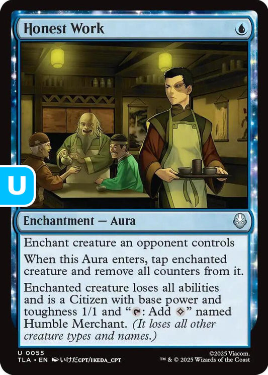 Honest Work TLA Enchantment Aura NM