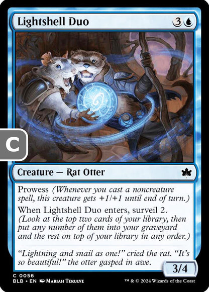 Lightshell Duo BLB Creature Rat Otter NM