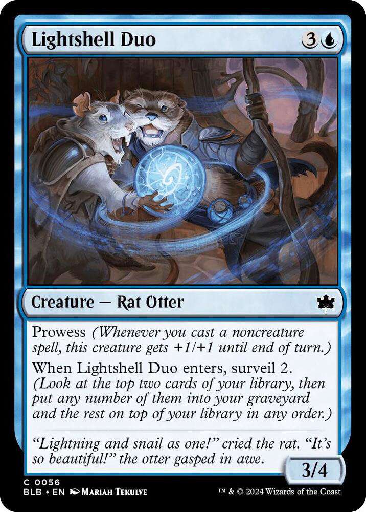 Lightshell Duo BLB Creature Rat Otter NM