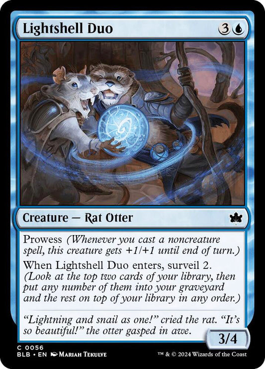 Lightshell Duo BLB Creature Rat Otter NM