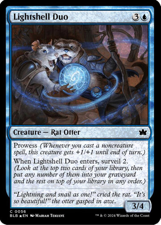 Lightshell Duo BLB Creature Rat Otter *Foil* NM