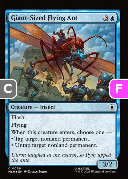 Giant-Sized Flying Ant MSH Creature Insect *Foil* NM