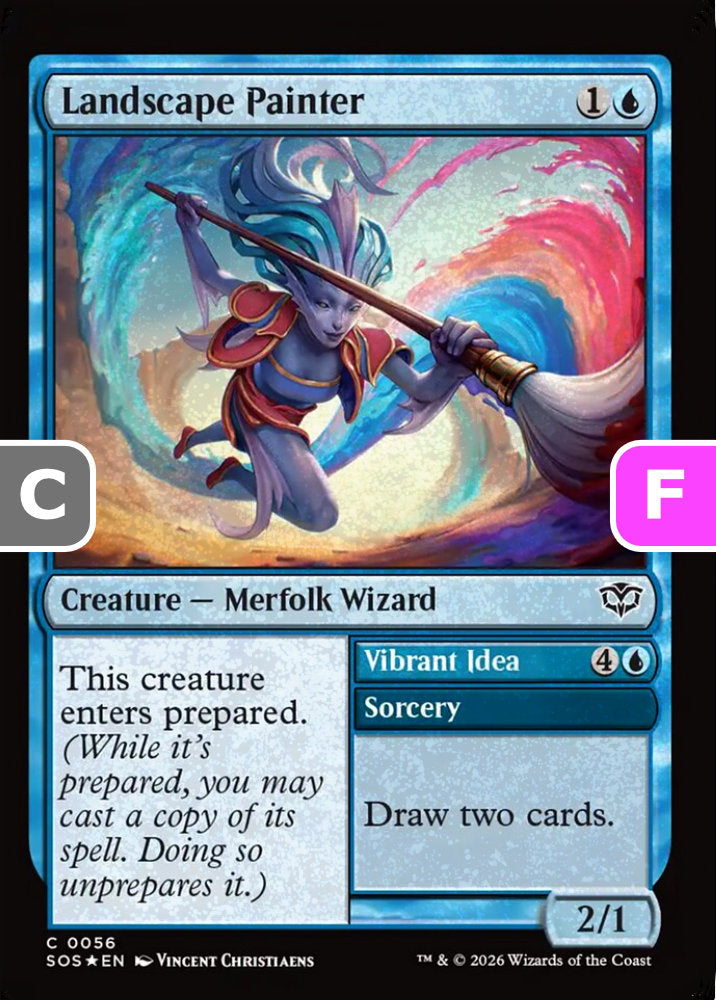 Landscape Painter SOS Creature Merfolk Wizard *Foil* NM