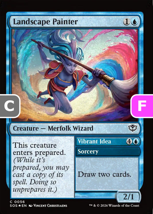 Landscape Painter SOS Creature Merfolk Wizard *Foil* NM