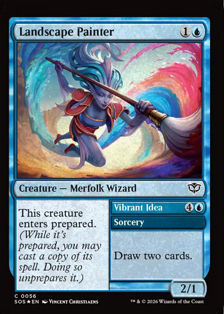 Landscape Painter SOS Creature Merfolk Wizard *Foil* NM