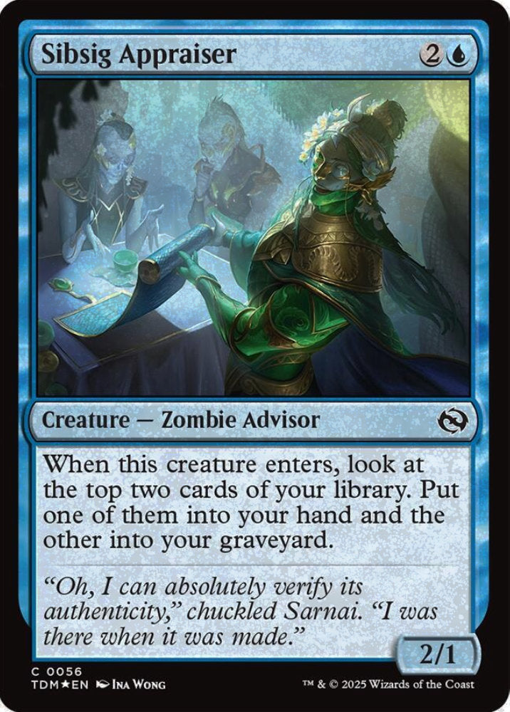 Sibsig Appraiser TDM Creature Zombie Advisor *Foil* NM