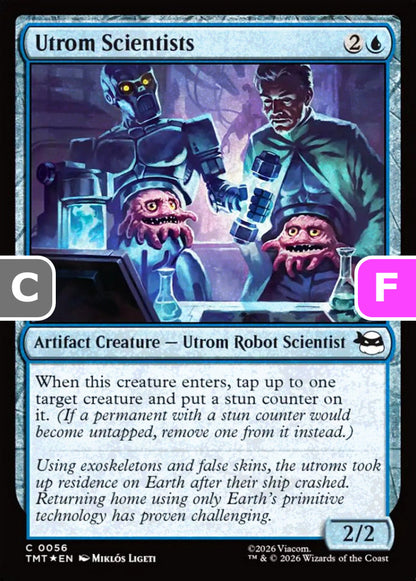 Utrom Scientists TMT Artifact Creature  Utrom Robot Scientist *Foil* NM