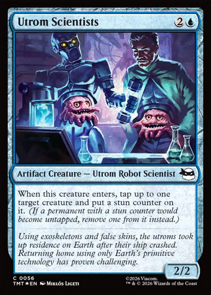 Utrom Scientists TMT Artifact Creature  Utrom Robot Scientist *Foil* NM
