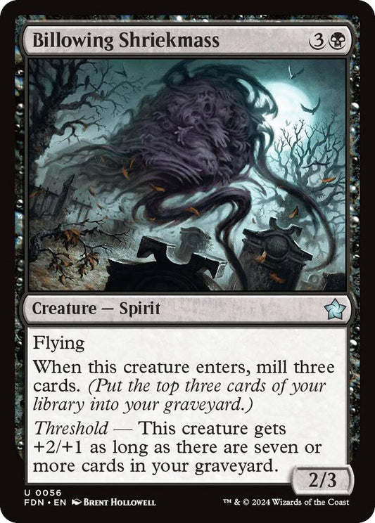 Billowing Shriekmass FDN Creature Spirit NM