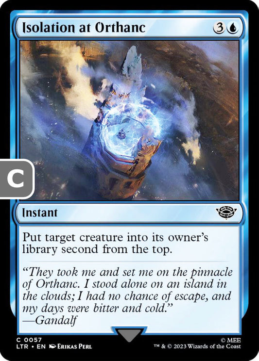 Isolation at Orthanc LTR Instant  NM