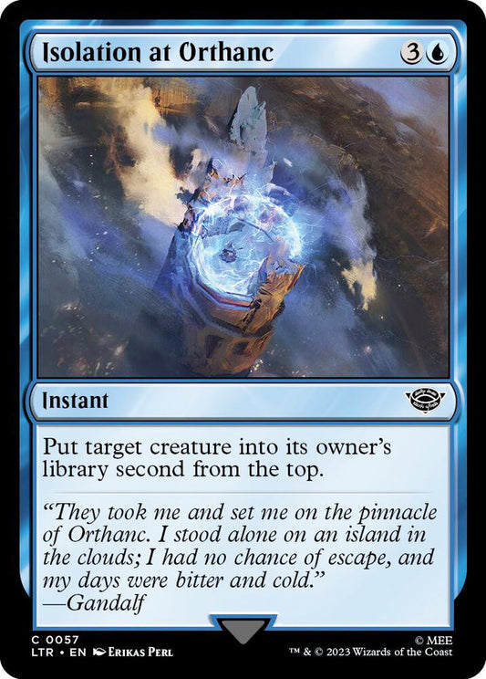 Isolation at Orthanc LTR Instant  NM