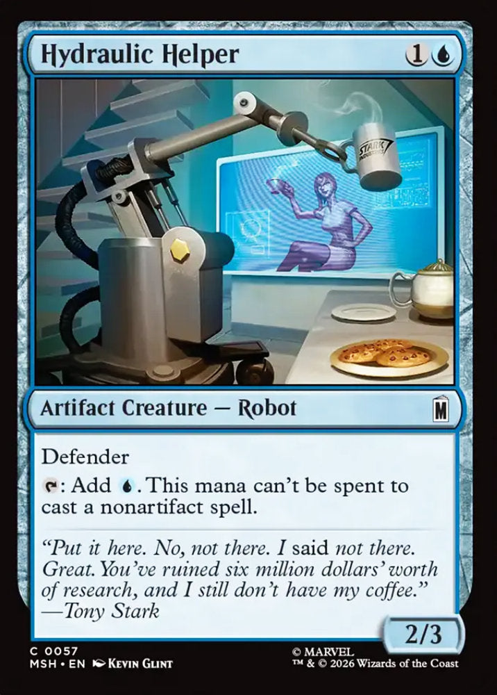 Hydraulic Helper MSH Artifact Creature  Robot NM