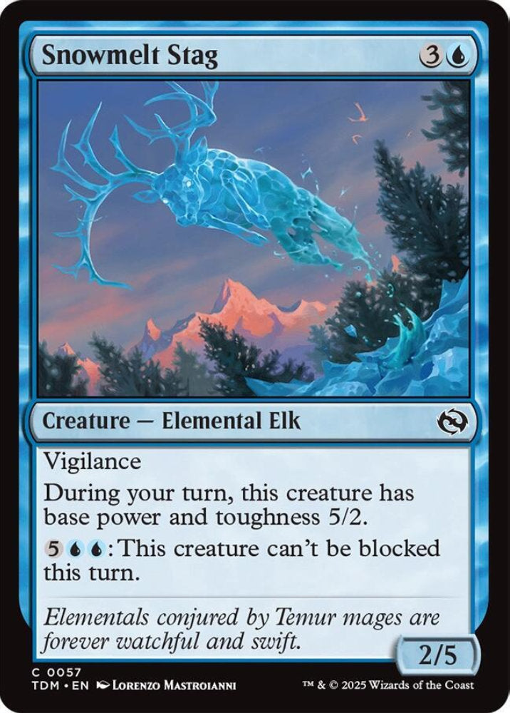 Snowmelt Stag TDM Creature Elemental Elk NM