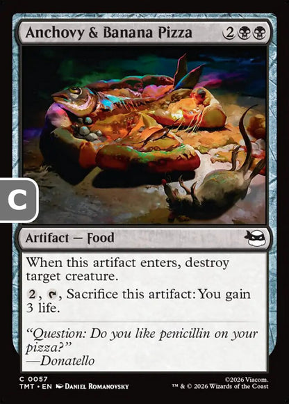 Anchovy & Banana Pizza TMT Artifact Food NM