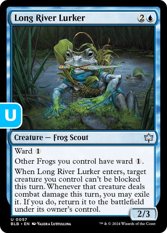 Long River Lurker BLB Creature Frog Scout NM