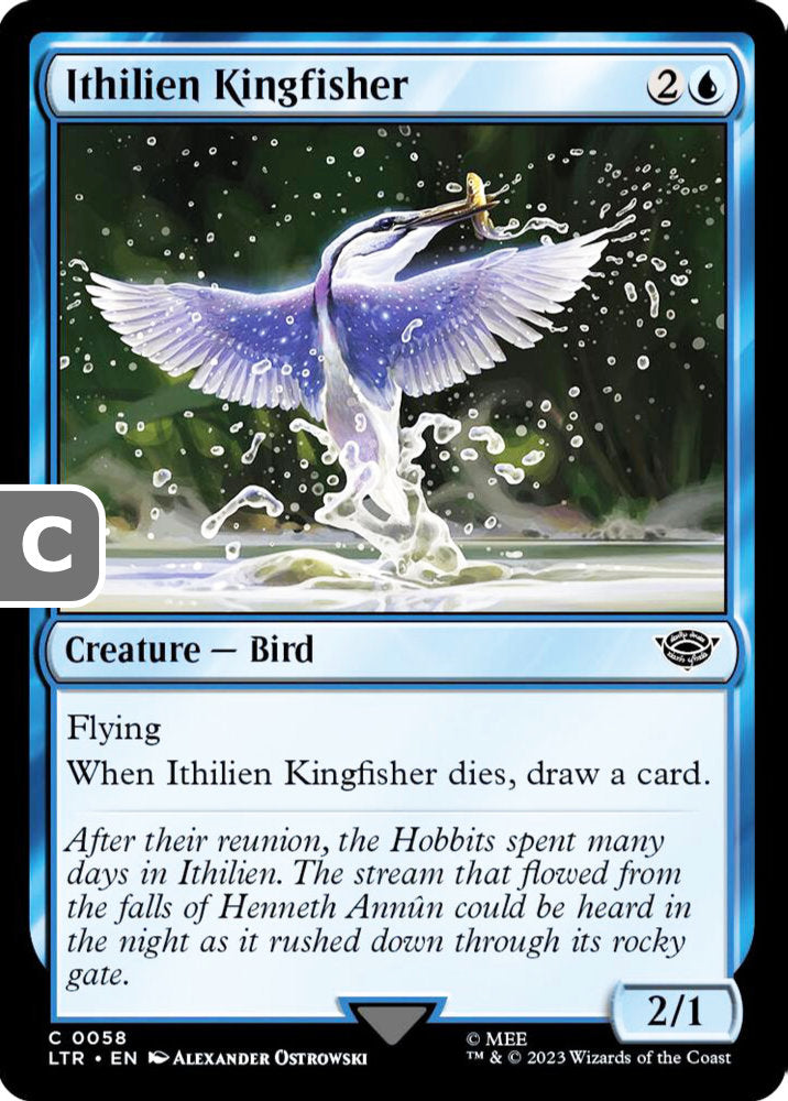 Ithilien Kingfisher LTR Creature Bird NM