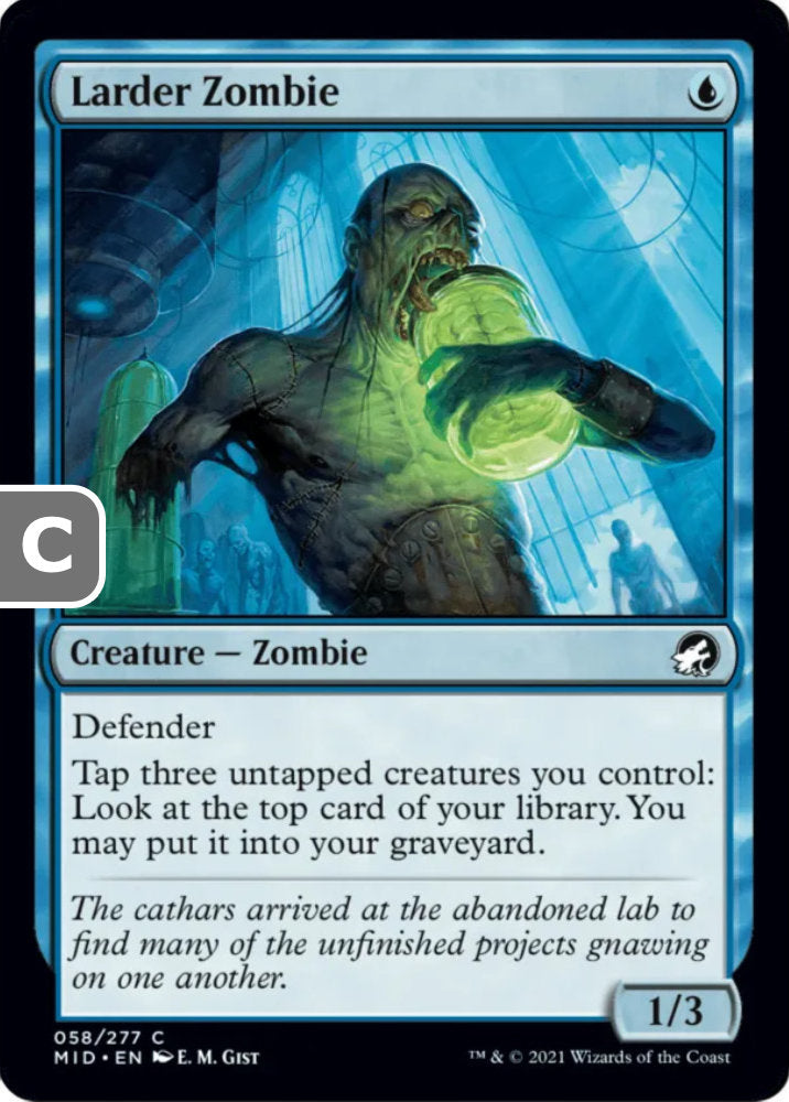 Larder Zombie MID Creature Zombie NM
