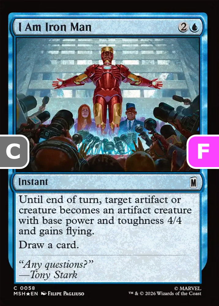 I Am Iron Man MSH Instant  *Foil* NM