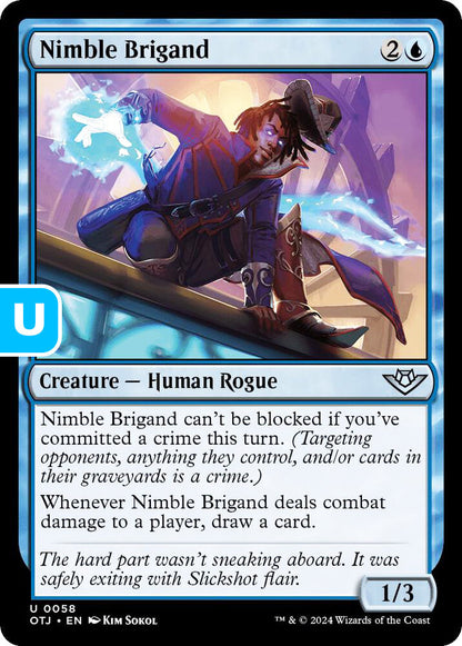 Nimble Brigand OTJ Creature Human Rogue NM